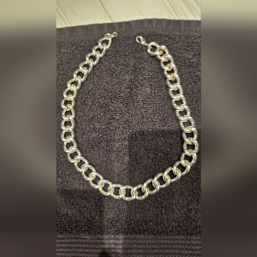 Chunky Silver Chain Necklace